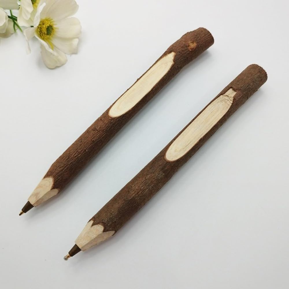 Amazon.com : SKKSTATIONERY 12 Pcs Real Wooden Ballpoint Pens